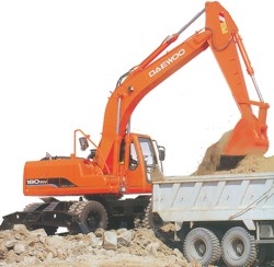 Daewoo Escavatore Gommato Solar 210 W-V