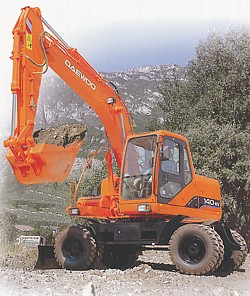 Daewoo Escavatore Gommato Solar 140 W-V